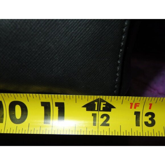 Coach 2013 Peyton Black Crossgrain Leather Tote 2 way Crossbody - Picture 10 of 11